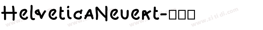 HelveticaNeuekt字体转换