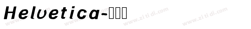 Helvetica字体转换