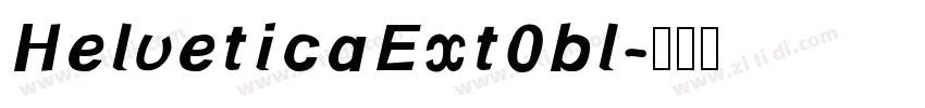 HelveticaExt0bl字体转换