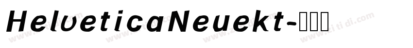 HelveticaNeuekt字体转换