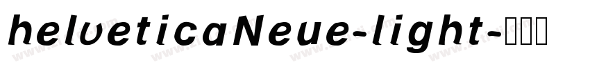 helveticaNeue-light字体转换