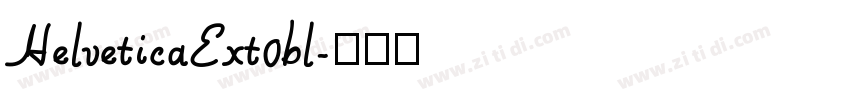 HelveticaExt0bl字体转换