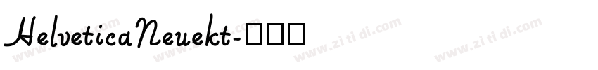 HelveticaNeuekt字体转换