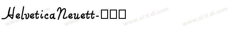 HelveticaNeuett字体转换