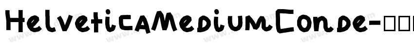 HelveticaMediumConde字体转换