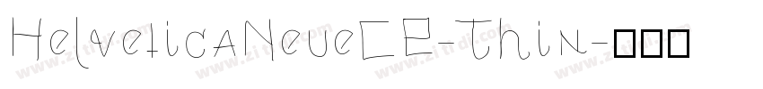 HelveticaNeueCE-Thin字体转换