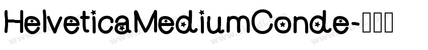 HelveticaMediumConde字体转换