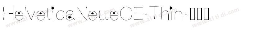 HelveticaNeueCE-Thin字体转换