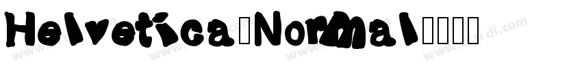 Helvetica-Normal字体转换