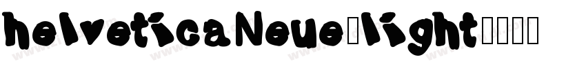 helveticaNeue-light字体转换