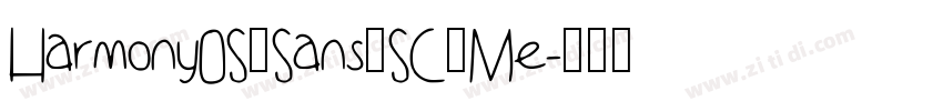 Harmony0S_Sans_SC_Me字体转换