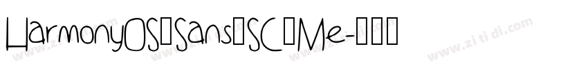 HarmonyOS_Sans_SC_Me字体转换