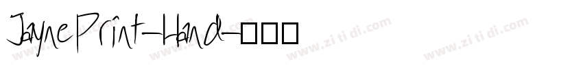 JaynePrint-Hand字体转换