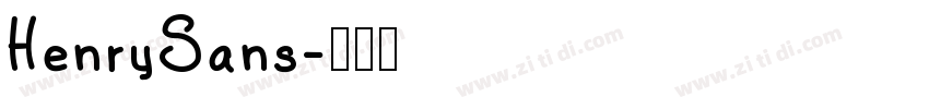 HenrySans字体转换