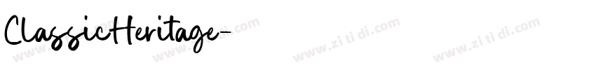 ClassicHeritage字体转换