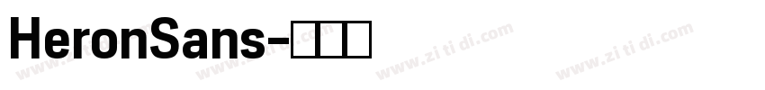 HeronSans字体转换