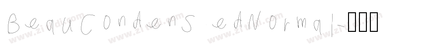 BeauCondensedNormal字体转换