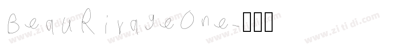 BeauRivageOne字体转换