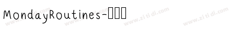 MondayRoutines字体转换