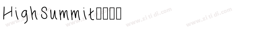 HighSummit字体转换