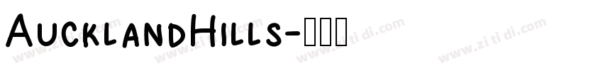 AucklandHills字体转换