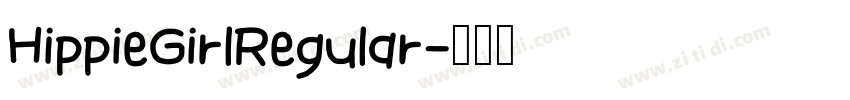 HippieGirlRegular字体转换