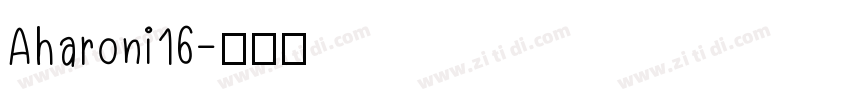 Aharoni16字体转换