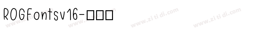 ROGFontsv16字体转换