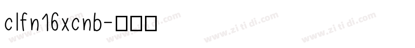 clfn16xcnb字体转换