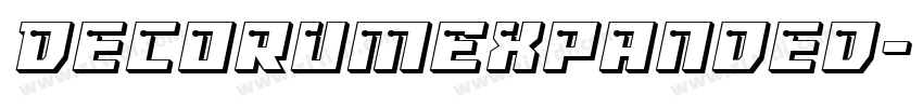 DecorumExpanded字体转换 DecorumExpanded字体转换