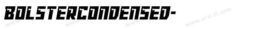 BolsterCondensed字体转换