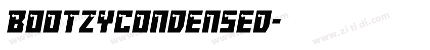 BootzyCondensed字体转换