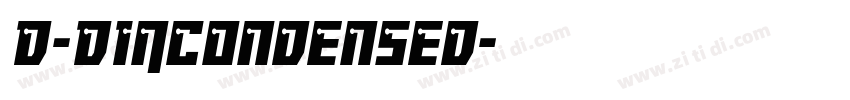 D-DINCondensed字体转换