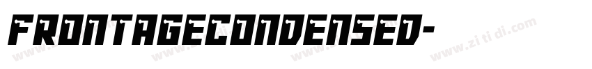 FrontageCondensed字体转换