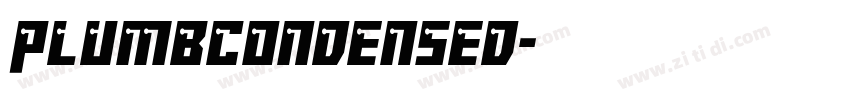 PlumbCondensed字体转换