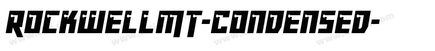 RockwellMT-Condensed字体转换