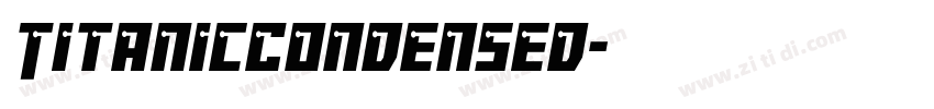 TitanicCondensed字体转换
