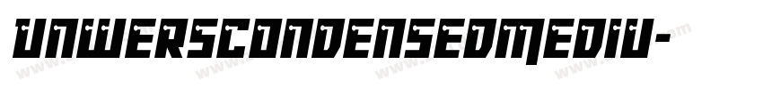 UnwersCondensedMediu字体转换