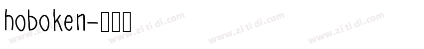 hoboken字体转换
