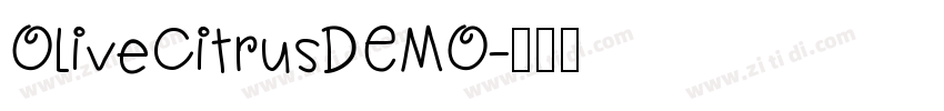 OliveCitrusDEMO字体转换