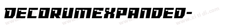 DecorumExpanded字体转换 DecorumExpanded字体转换