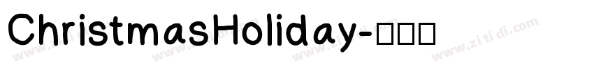 ChristmasHoliday字体转换