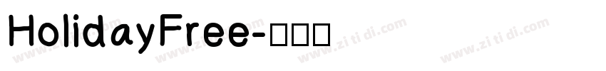 HolidayFree字体转换