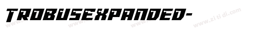 TrobusExpanded字体转换