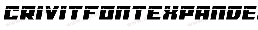 CrivitFontExpanded字体转换 CrivitFontExpanded字体转换