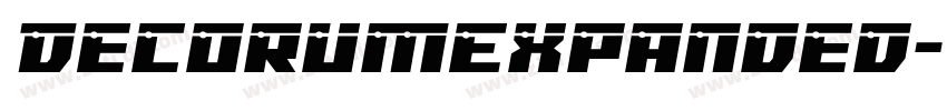 DecorumExpanded字体转换 DecorumExpanded字体转换