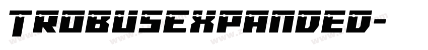 TrobusExpanded字体转换