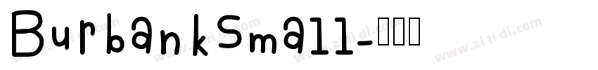 BurbankSmall字体转换