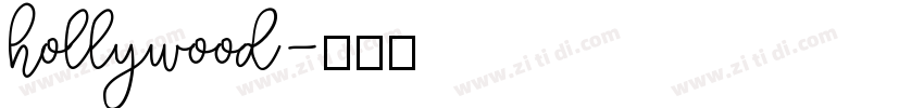 hollywood字体转换