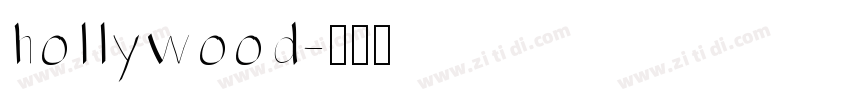 hollywood字体转换